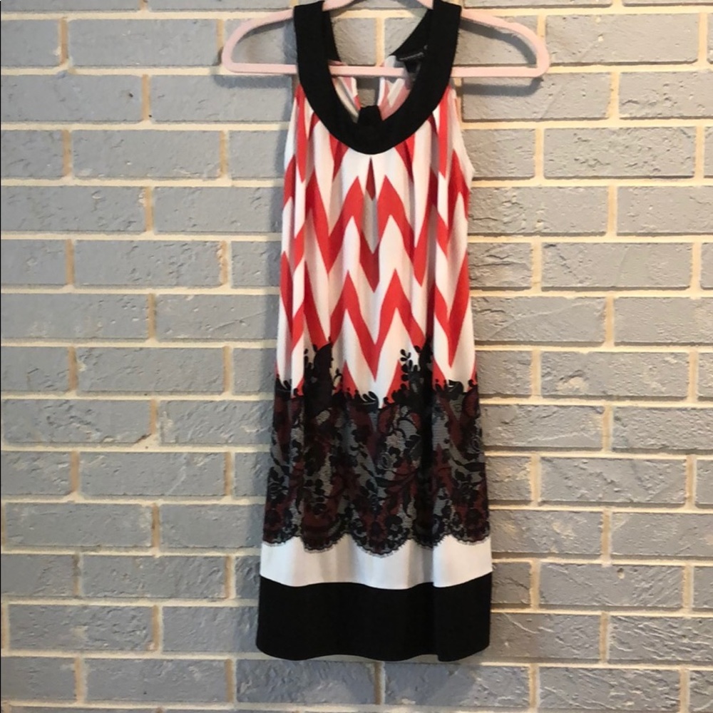Summer dress pink and black